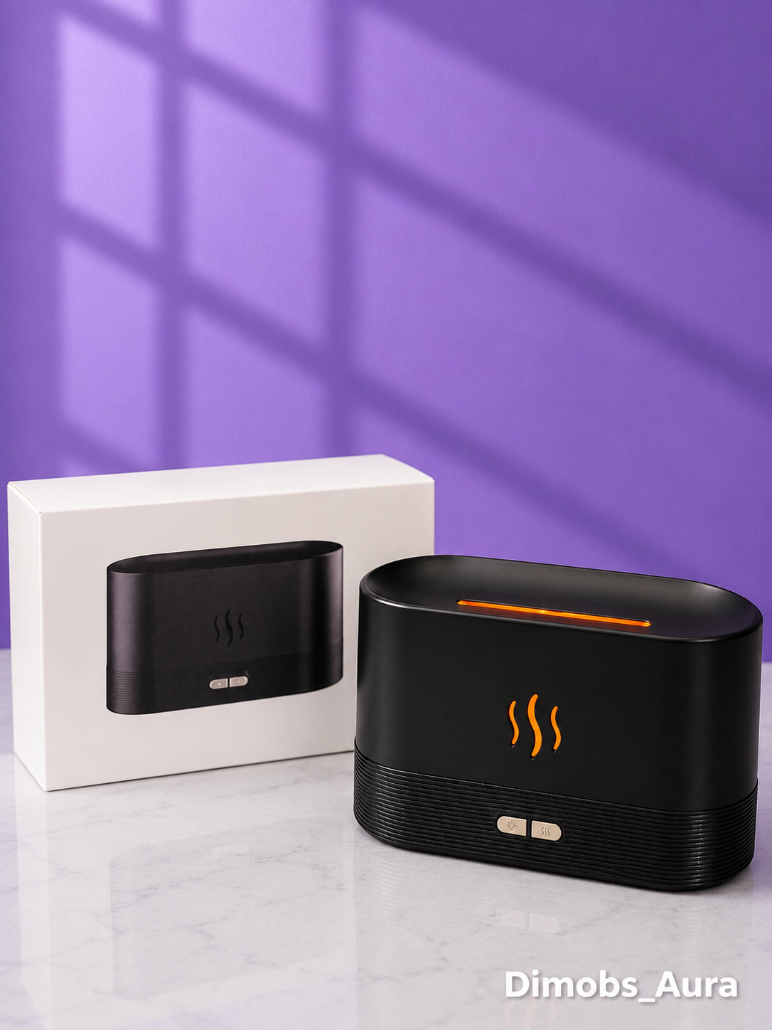 Flame Aroma Diffuser & Cool Mist Humidifier (240ml)